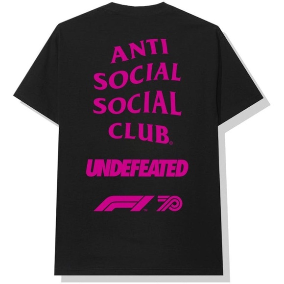 RARE Anti Social Social Club UNDFTD X F1 Tee - Picture 2 of 6